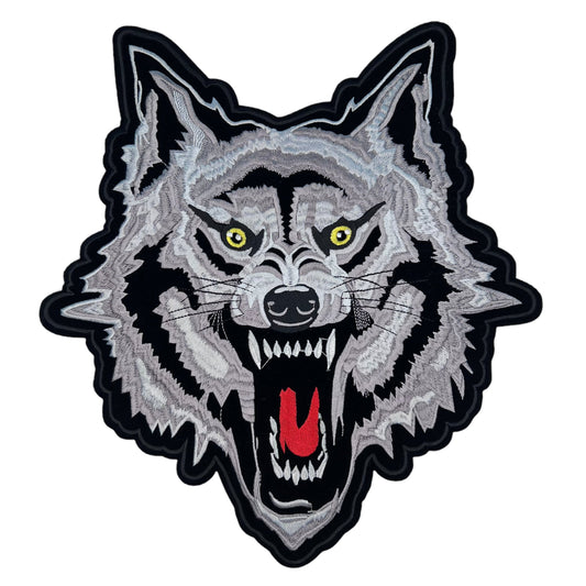 GP0031-grijze-wolf-met-bek-open-patch