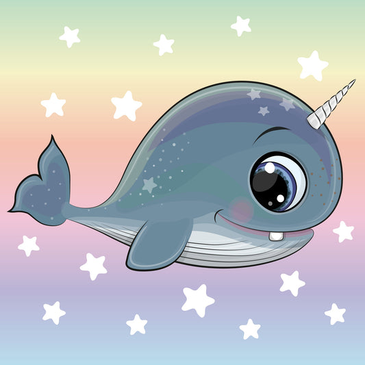 E11-lieve-walvis-unicorn-met-sterren-op-de-achtergrond-applicatie