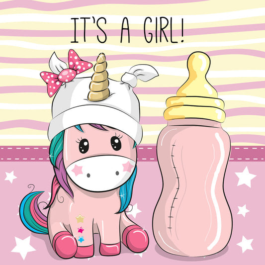 M2-baby-unicorn-met-de-tekst-it's-a-girl-applicatie
