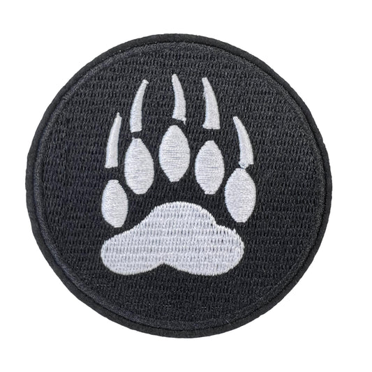 P0191-zwarte-achtergrond-met-witte-berenklauw-patch