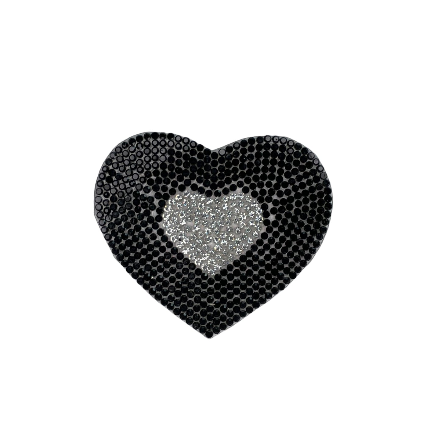 SP0005-zwart-hart-met-in-de-midden-zilveren-steentjes-strass-patch
